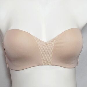 38B Maidenform SE0015 Self Expressions Wireless Strapless Bra‎ Nude NWT STRAPS